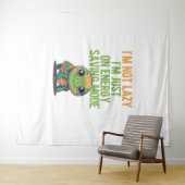 Schattigee schildpad, luie schildpad, in energiebe wandkleed (In Situ (horizontaal))