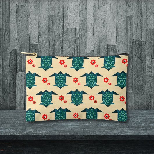 Schattigee schildpad origami patroon etui