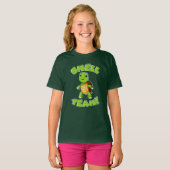 Schattigee Schildpad Shell Gag Cartoon T-shirt (Voorkant volledig)
