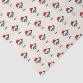 Schattigee Schnauzer met een kerstmuts - Kerstmis Tissuepapier (Detail)