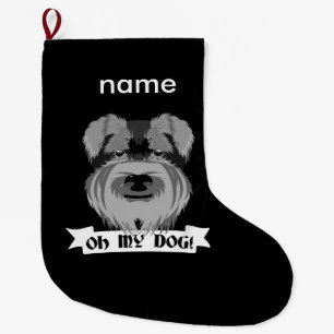 Schattigee Schnauzer Oh My Dog Grote Kerstsok