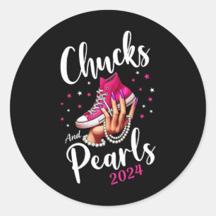 Schattigee schoenen Kamala Harris 2024 Presidentsv Ronde Sticker