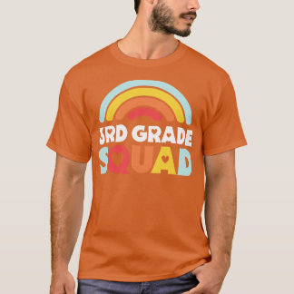 Schattigee School Leraar 3e Grade Squad met Retro T-shirt