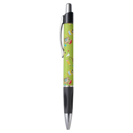 Schattigee schoolbus apenpatroon pen (Top (Verticaal))