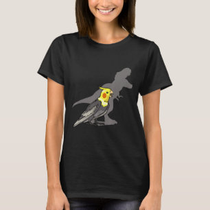 Schattigee schreeuwende papegaai Birb Funny Parrot T-shirt