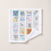 Schattigee Schrift kinder herinnering Bijbelvers Washandje (Wasdoekje)