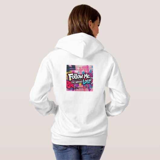 Schattigee scooter | Christmas | nieuwjaar | stijl Hoodie (Achterkant volledig)