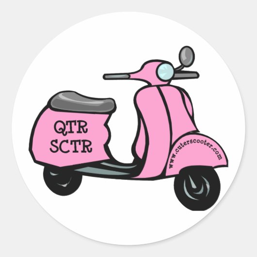 Schattigee Scooter Sticker (Voorkant)