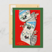 Schattigee  Scottie Dogs Feestdagenkaart (Voorkant / Achterkant)