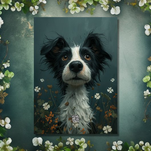 Schattigee Scruffy Dog en Shamrocks St Patrick's D Kaart