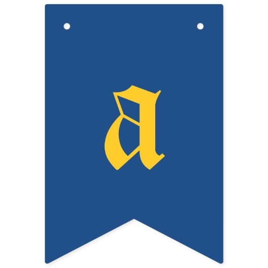 Schattigee Scruffy Pirate Puppy Verjaardagsbunting Vlaggetjes (Derde vlag)