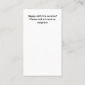 Schattigee Senior Home Companion Visitekaartjes (Achterkant)