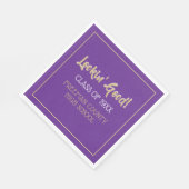 Schattigee servetten voor klassenreünie (Hoek)