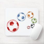 Schattigee set voetballen muismat (Met muis)