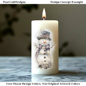 Schattigee Shabby Chic Snowmen Cool Blue AL7 Decou Tissuepapier