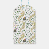 Schattigee Shamrocks Pattern St Patricks Dag TOT V Cadeaulabel (Achterkant)