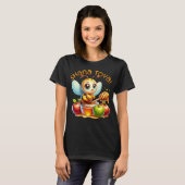 Schattigee Shana Tova Honey Bee met Appels T-shirt (Voorkant volledig)