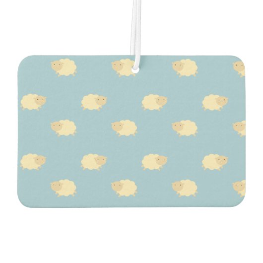 Schattigee Sheep Pattern Car luchtverfrisser (Achterkant)