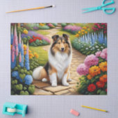 Schattigee Shetland Sheepdog Animal Decoupage Tissuepapier (Craft)
