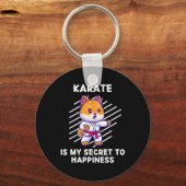 Schattigee Shi Inu Karate is mijn geheim voor Happ Sleutelhanger (Voorkant)