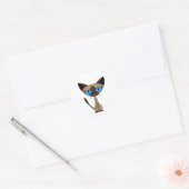 Schattigee Siamese kat Stickers (Envelop)