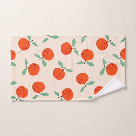 Schattigee sinaasappels Zomertijd oranje badhanddo Handdoek (Handdoek)