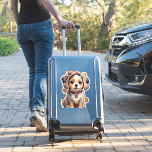 Schattigee single-dog Stickers