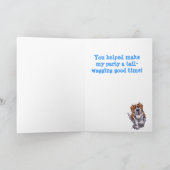 Schattigee Sint Bernard Dank u Kaart (Binnen)