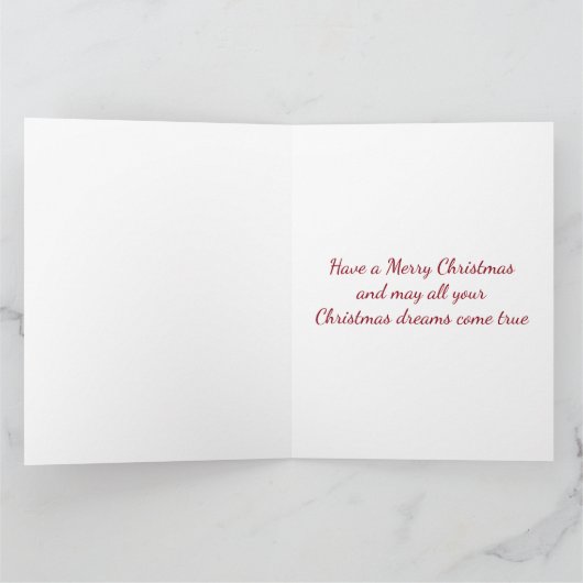 Schattigee Sint-Bernardpuppy in kerstdorp Kaart (Binnen)