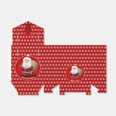 Schattigee Sinterklaas met een zak vol geschenken Bedankdoosjes (Uitgevouwen)