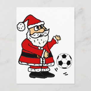 Schattigee Sinterklaas Spelen Voetbal Kerstmis Car Feestdagenkaart