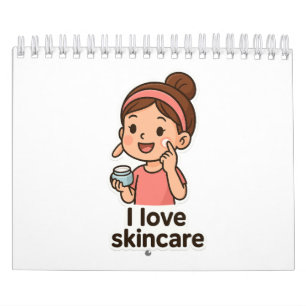 Schattigee Skincare Girl Sticker - Self-Care Carto Kalender