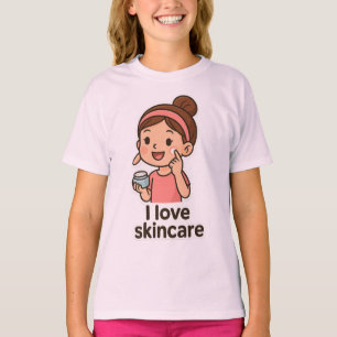 Schattigee Skincare Girl Sticker - Self-Care Carto T-shirt