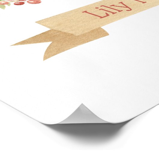 Schattigee Slaapuil Kindercrèche Wall Art Decor Poster (Hoek)