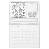 Schattigee slak 2026 Medium Kleuren Kalender (Jan 2026)