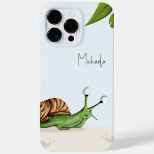 Schattigee Slak Cartoon Kinder Case-Mate iPhone 14 Pro Max Hoesje
