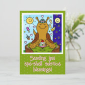 Schattigee slak Spe-shell Zomer Zonnewende Zegenin Kaart (Staand voorkant)