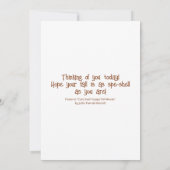 Schattigee slak zonneschijn en bladmozaïek Happy H Kaart (Achterkant)