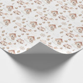 Schattigee slapende koala genderneutraal kerst cadeaupapier (Hoek)