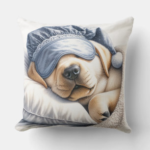 Schattigee slapende labrador kussen