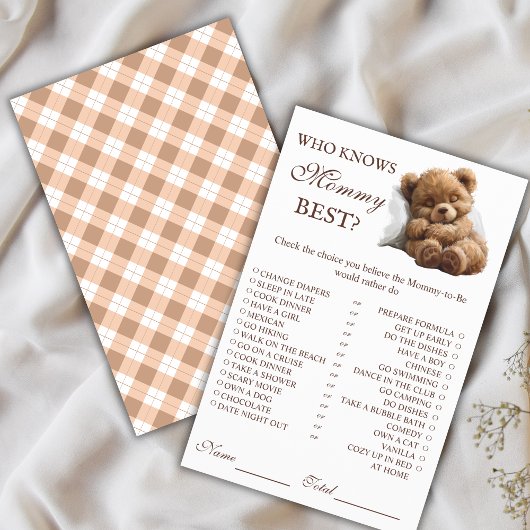 Schattigee slapende teddybeer die mama het beste s flyer