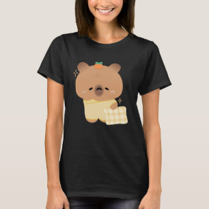 Schattigee slaperige capibara t-shirt