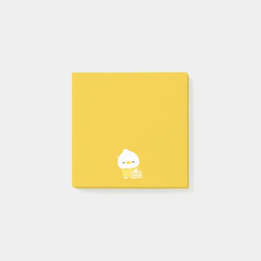 Schattigee slaperige eend post-it® notes (Voorkant)