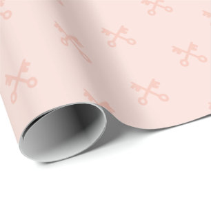 Schattigee Sleutels op roze Cadeaupapier