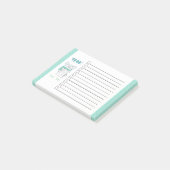 Schattigee Smart Hamster Blue To-Do Notes (Schuin)
