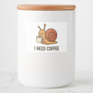 Schattigee Snail Coffee Sticker