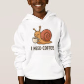Schattigee Snail Coffee Sticker (Voorkant)