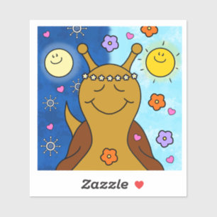 Schattigee Snail Spring Equinox zegeningen vinyl Sticker
