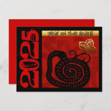 Schattigee Snake Chinees Jaar 2025 Zodiac Verjaard