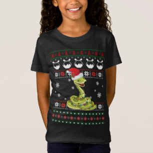 Schattigee Snake Lelijke Sweater Kerst Licht Pyjam T-shirt